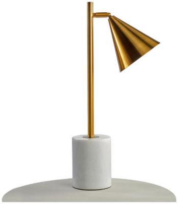 Product photograph of Gold Marble Bell Table Lamp from Choice Furniture Superstore