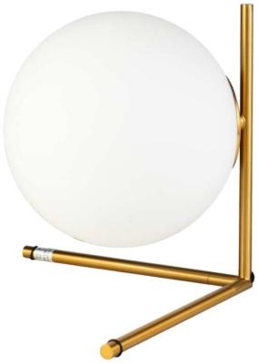 Product photograph of Gold Metal 1 Bubl Handmade Blown Glass Ball Table Lamp from Choice Furniture Superstore