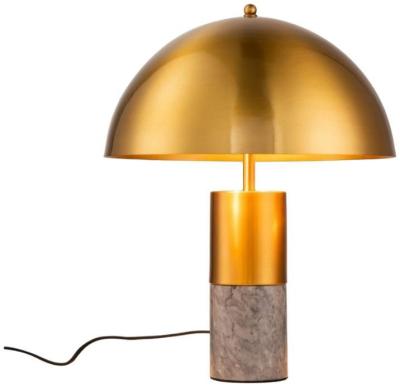 Product photograph of Gold Metal Marble Table Lamp from Choice Furniture Superstore