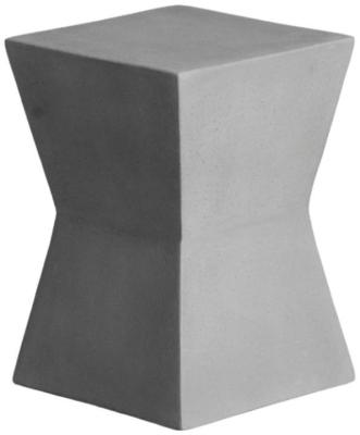 Grey Hourglass Outdoor Stool Sold In Pairs