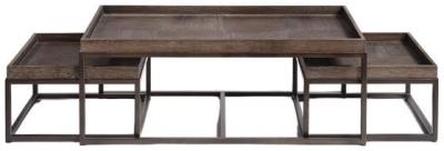 Grey Oak Set Of 3 Coffee Tables