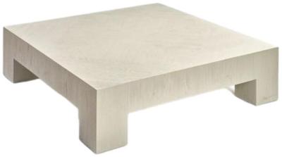 Greyish White Square Coffee Table