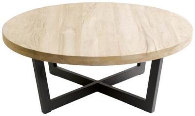Product photograph of Ivory Round Coffee Table from Choice Furniture Superstore