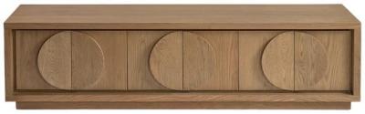 Natural Oak 6 Door Sideboard