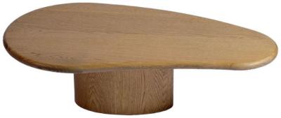 Natural Oak Irregular Coffee Table 120cm