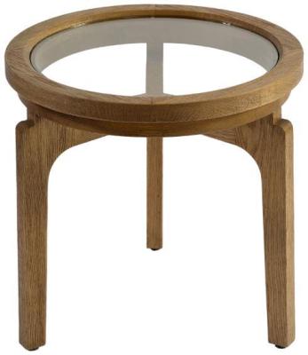 Natural Oak Round Coffee Table 50cm