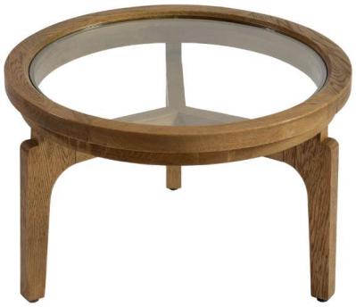 Natural Oak Round Coffee Table 60cm