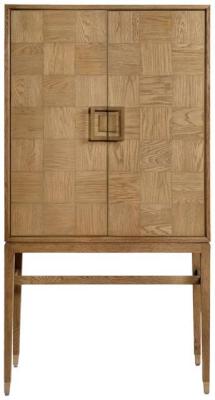 Product photograph of Natural Oak Wood 2 Door Cabinet from Choice Furniture Superstore