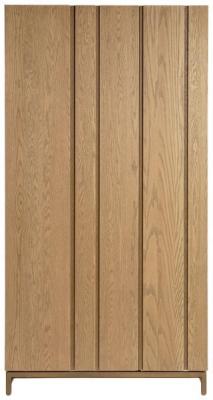 Product photograph of Natural Oak Wood 3 Door Display Cabinet from Choice Furniture Superstore