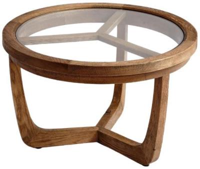 Natural Oak Wood Small Side Table