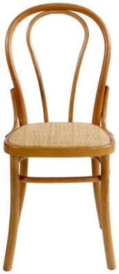 Product photograph of Natural Rattan Seat Dining Chair Sold In Pairs from Choice Furniture Superstore