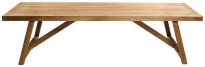 Product photograph of Natural Rectangular Outdoor Dining Table - 6 Seater from Choice Furniture Superstore