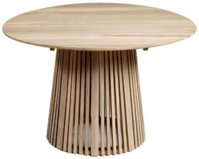 Product photograph of Natural Round Outdoor Dining Table - 4 Seater from Choice Furniture Superstore
