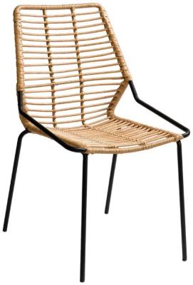 Product photograph of Natural Stackable Rattan Chair Sold In Pairs from Choice Furniture Superstore