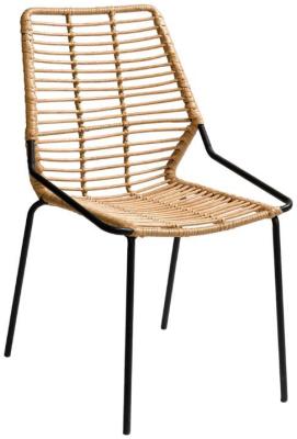 Product photograph of 2 X Crisal Decoracion Natural Stackable Rattan Chair from Choice Furniture Superstore