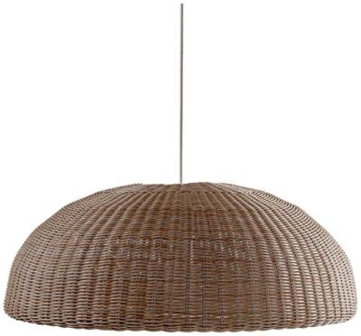 Product photograph of Crisal Decoracion Natural Synthetic Rattan Round Xl Lampshade from Choice Furniture Superstore