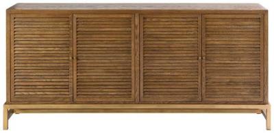 Product photograph of Oak 4 Door Sideboard from Choice Furniture Superstore