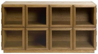Product photograph of Oak 8 Door Sideboard from Choice Furniture Superstore