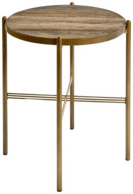 Product photograph of Oak Auxiliary Gilded Coffee Table from Choice Furniture Superstore