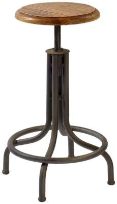 Product photograph of 2 X Crisal Decoracion Oak Swivel Stool from Choice Furniture Superstore