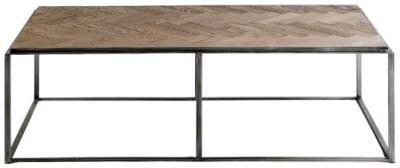 Oak Wood Rectangular Side Table