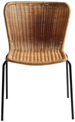 Product photograph of Rattan Stackable Leg Chair Sold In Pairs from Choice Furniture Superstore