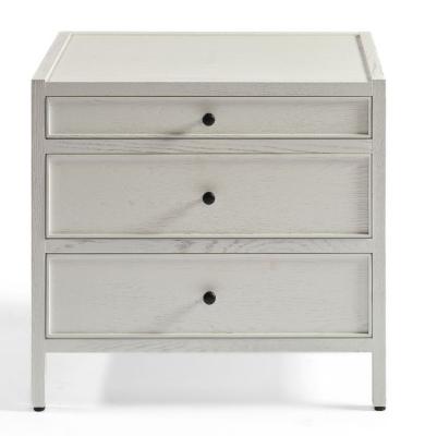 Product photograph of Oak Wood 3 Drawer Chest - Comes In Grey Oak White Oak Black Oak Natural Oak And Greyish White Options from Choice Furniture Superstore