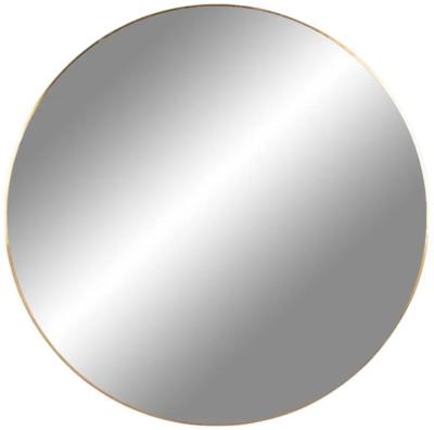 Jersey Steel Round Mirror Comes In Brass And Black Options