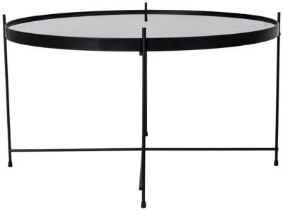 Wakita Black Round Coffee Table