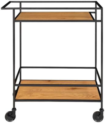 Product photograph of Vita Natural Steel Bar Trolley from Choice Furniture Superstore