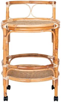 Product photograph of Zaragoza Natural Rattan Side Table from Choice Furniture Superstore