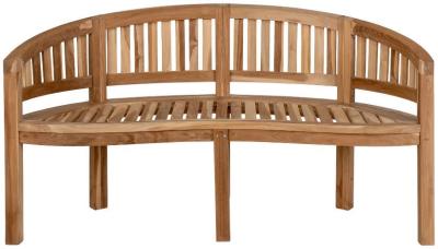 Product photograph of Boca Natural Teak Banan Bench from Choice Furniture Superstore