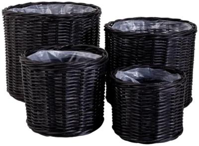 Product photograph of Bogor Black Kubu Set Of 4 Baskets from Choice Furniture Superstore