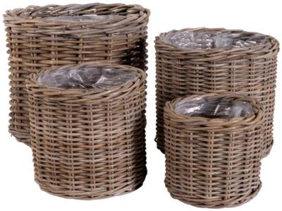 Product photograph of Bogor Kubu Set Of 4 Baskets from Choice Furniture Superstore