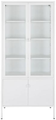 Brisbane 4 Door Display Cabinet Comes In White And Black Options