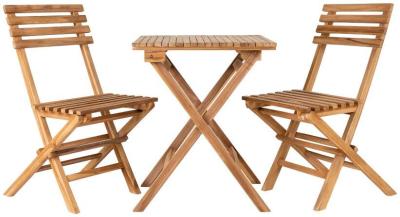 Product photograph of Fladbury Natural 2 Seater Cafe Set With 2 Chairs from Choice Furniture Superstore