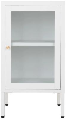 Product photograph of Dalby Metal 1 Door Cabinet - Comes In White Grey And Black Options from Choice Furniture Superstore