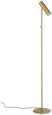 Product photograph of Paris Brass Steel Floor Lamp from Choice Furniture Superstore