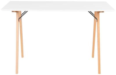 Product photograph of Vojens Rubberwood Desk - Comes In White And Black Options from Choice Furniture Superstore