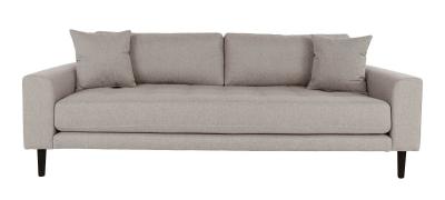 Lido Stone Fabric 3 Seater Sofa