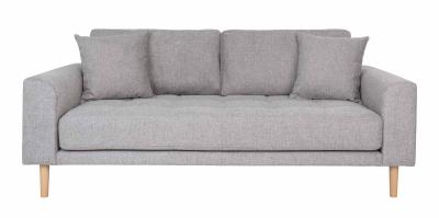 Lido Light Grey Fabric 25 Seater Sofa