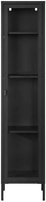 Brisbane Black 185cm Slim Display Cabinet