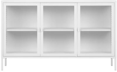 Brisbane White 140cm Sideboard 3 Door