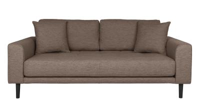 Lido Brown Fabric 25 Seater Sofa