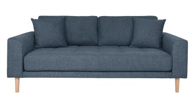 Lido Dark Blue Fabric 25 Seater Sofa