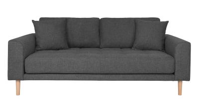 Lido Dark Grey Fabric 25 Seater Sofa