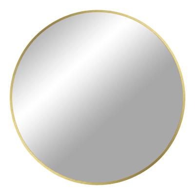 Product photograph of Wakonda Brass Finish Round Wall Mirror - 80cm X 80cm from Choice Furniture Superstore