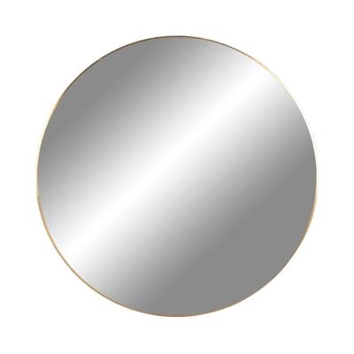 Product photograph of Jersey Brass Finish Round Wall Mirror - 80cm X 80cm from Choice Furniture Superstore