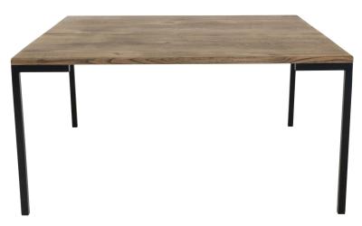 Lugano Smoked Oak Square 90cm Coffee Table