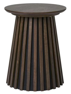 Osaka Smoked Oak Round Side Table